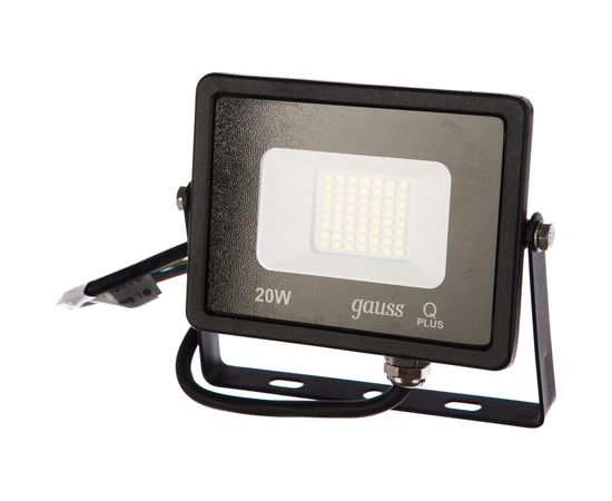 Прожектор Gauss LED Qplus 20W 1800lm IP65 6500К черный 613511320 
