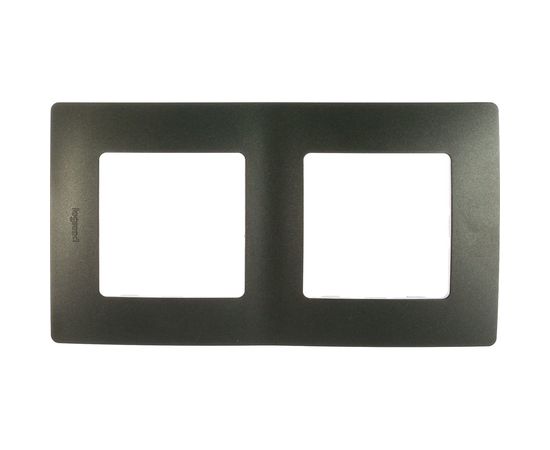 Рамка Legrand Etika 2 поста антрацит Leg 672582 