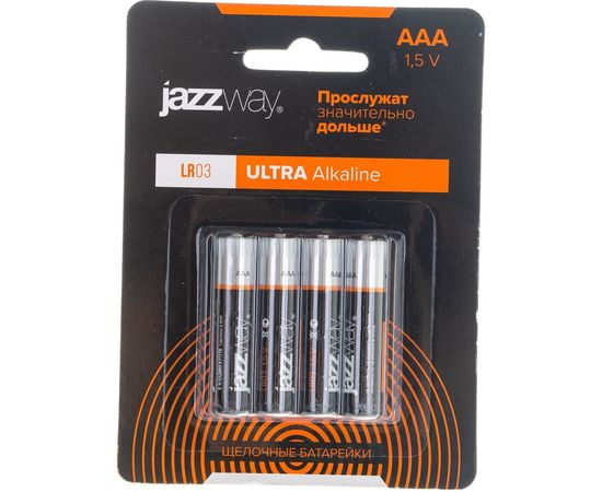 Алкалиновая батарейка JazzWay LR03 Ultra PLUS BL-4 5010802 