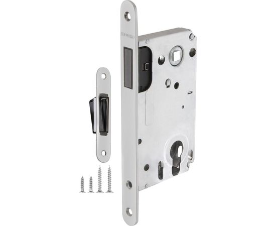 Врезной магнитный замок Fuaro 5300-M-C под ЦМ CP, хром 42079 