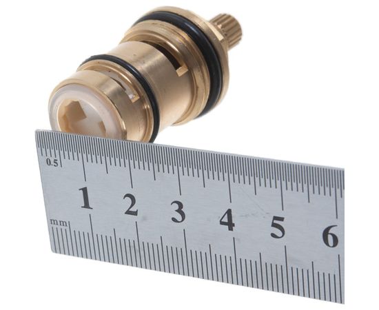 Кран-букса LEDEME 1/2, керамика, 20 шлицов, угол поворота 90°, для переключения душа L52-6 113786 – изображение 5