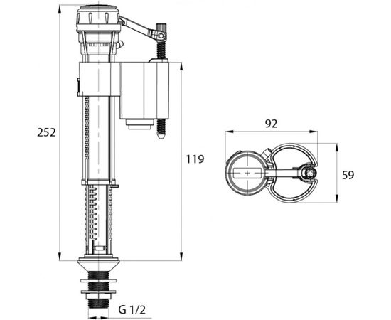 Впускной клапан IDDIS нижний подвод F012400-0007 – изображение 4