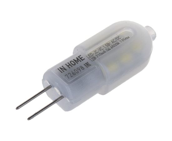 Светодиодная лампа IN HOME LED-JC-VC 1.5Вт 12В G4 6500К 135Лм 4690612019765 – изображение 4