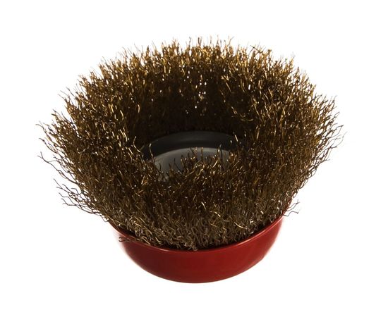 Корщетка-чашка (75 мм; М14; латунированная проволока) FIT IT 39267 – изображение 2