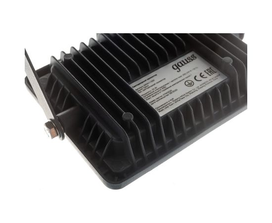 Светодиодный прожектор Gauss Qplus 20 W 1700 lm IP65 6500K графитовый серый 1/20 690511320 – изображение 2