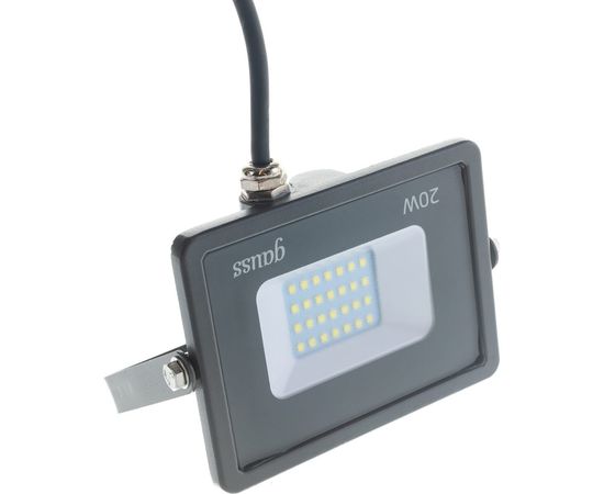 Светодиодный прожектор Gauss Qplus 20 W 1700 lm IP65 6500K графитовый серый 1/20 690511320 – изображение 4