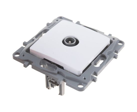 Механизм TV-розетки Legrand СП Etika оконечная 5дБ белая Leg 672265 1066948 – изображение 3