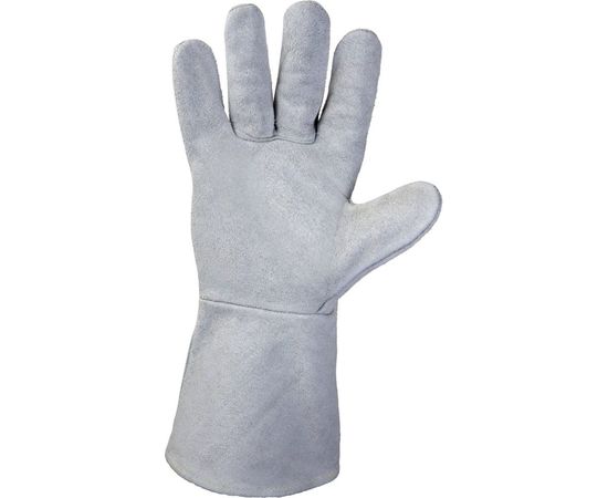 Перчатки сварщика с крагой Jeta Safety Light 10/XL, из спилковой кожи, цвет серый JWK101-XL – изображение 5