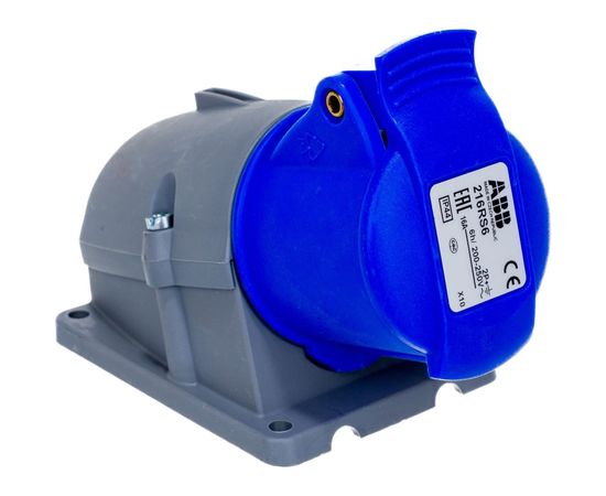Кабельная розетка ABB 16А 2Р+E IР44 на поверхность 250В CEWE 2CMA193098R1000 – изображение 2