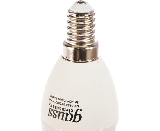 Лампа LED Candle 8W E14 3000K Gauss Elementary 33118 – изображение 2