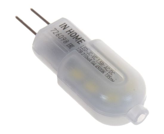 Светодиодная лампа IN HOME LED-JC-VC 1.5Вт 12В G4 6500К 135Лм 4690612019765 – изображение 2