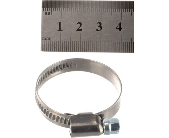 Червячный хомут JTC 25-40мм, нержавеющая сталь, ширина ленты 9мм ZN40 – изображение 2