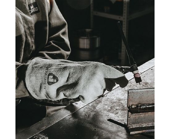 Перчатки сварщика с крагой Jeta Safety Light 10/XL, из спилковой кожи, цвет серый JWK101-XL – изображение 3