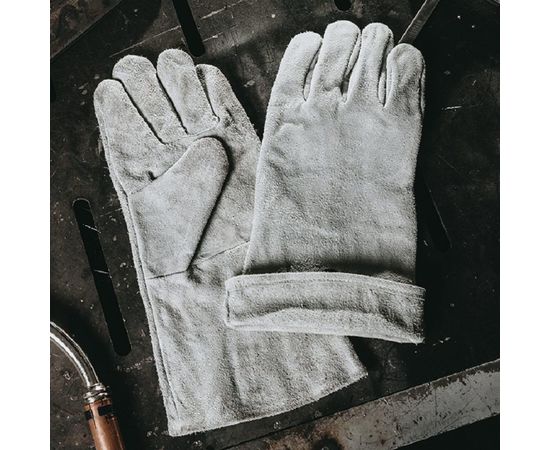 Перчатки сварщика с крагой Jeta Safety Light 10/XL, из спилковой кожи, цвет серый JWK101-XL – изображение 2
