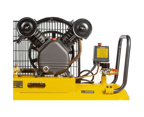 Воздушный компрессор с ременным приводом DENZEL BCV2200/100 2.2 кВт, 100 литров, 370 л/мин 58110 – изображение 8