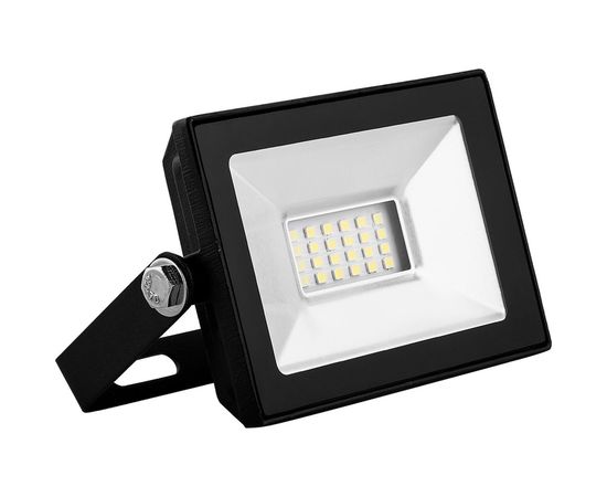 Светодиодный прожектор SAFFIT SFL90-10 2835SMD, 10W 4000K AC220V/50Hz IP65, черный в компактном корпусе 55074 