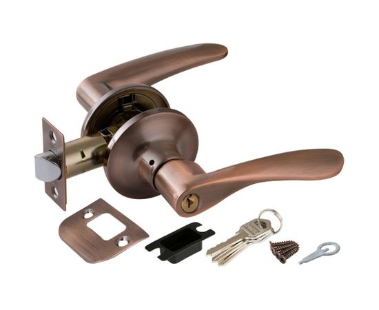 Ручка защелка PUNTO 6020 AC-E кл./фик. медь 34633 