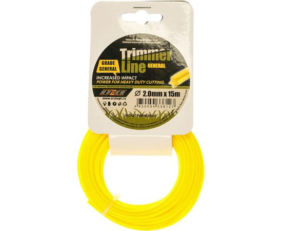 Леска GENERAL (2.0 мм; 15 м; звезда) Rezer 