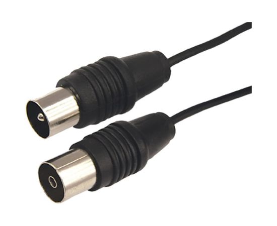 Кабель REXANT ВЧ ТВ гнездо - ТВ штекер, длина 3 метра, чeрный 17-5013 