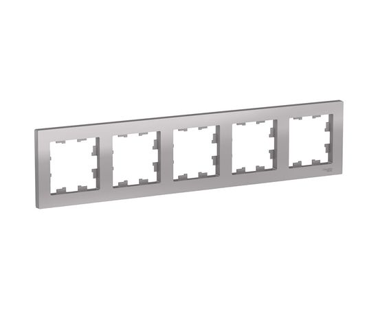 Рамка Schneider Electric 5-м ATLAS DESIGN универсальная, алюминий ATN000305 