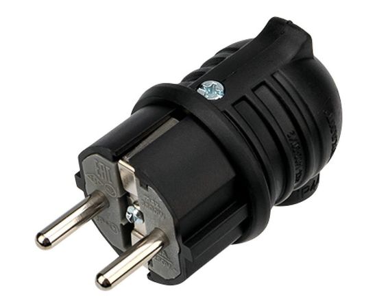 Угловая влагозащищенная вилка REXANT с/з, 16 А, IP44 каучук 111-003 