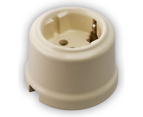 Розетка Retrika, ретро с заземляющим контактом слоновая кость RS-80005 