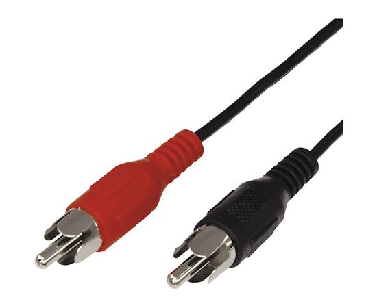 Шнур REXANT 2 RCA - 2 RCA, длина 5 метров, черный 17-0106 