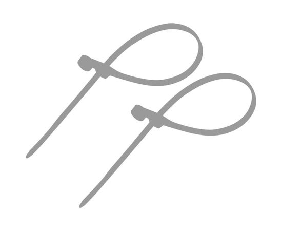 Нейлоновая хомут-стяжка под винт REXANT 150x3,6 мм, серая, упаковка 100 шт. 07-0154-3 