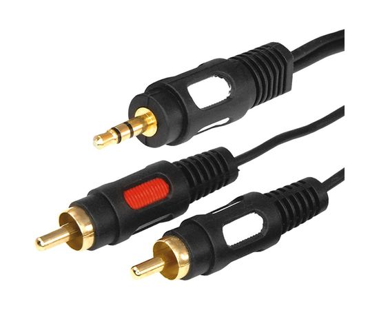 Шнур REXANT Стерео 3,5 мм - 2 RCA, длина 5 мeтров 17-4235 