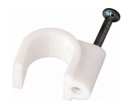 Круглый крепеж кабеля REXANT 3 мм, белый 50шт. 07-4003 