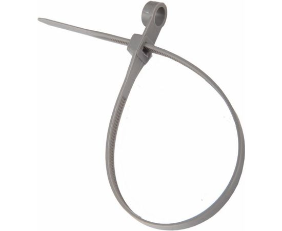 Нейлоновая хомут-стяжка под винт REXANT 100x3,6 мм, серая, упаковка 100 шт. 07-0104-3 