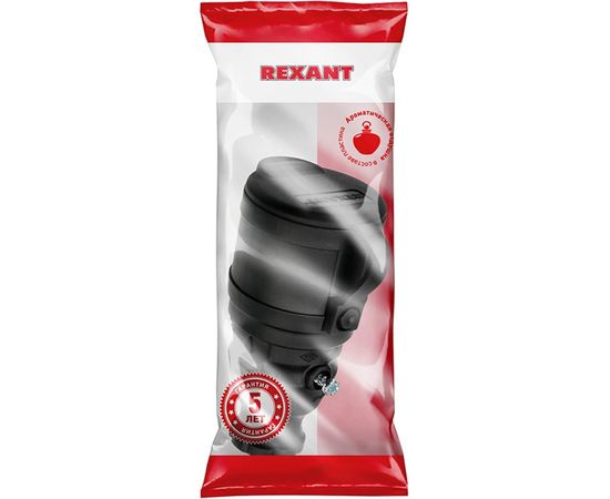 Переносная розетка REXANT влагозащищенная с крышкой, с/з, 16 А, IP44 каучук 111-004 – изображение 2