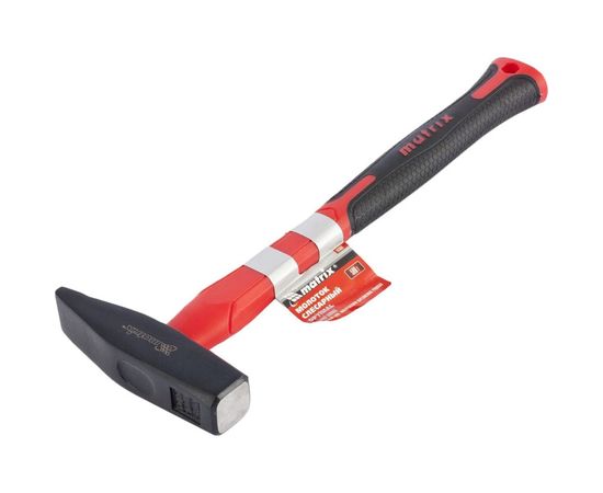 Молоток слесарный Matrix Optimal 100 г фибергласовая обрезиненная рукоятка квадратный боек 10365 – изображение 4