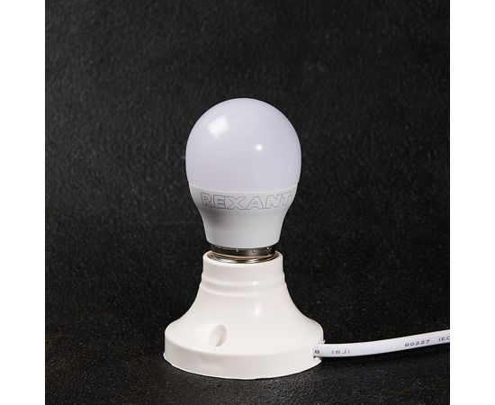 Светодиодная лампа REXANT шарик, 11,5 Вт, E27, 1093 лм, 2700 K, теплый свет 604-043 – изображение 2