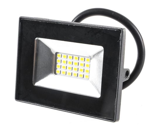 Светодиодный прожектор SAFFIT SFL90-10 2835SMD, 10W 4000K AC220V/50Hz IP65, черный в компактном корпусе 55074 – изображение 2