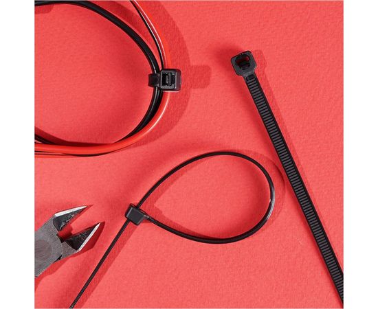 Хомут REXANT nylon 200x5 мм 100 шт черный 07-0201-5 – изображение 4