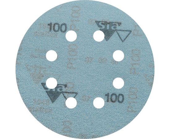 Круг шлифовальный на липучке siaflex 1948 (5+1 шт; 125 мм; 8 отверстий; P100) sia Abrasives sf6-125-8-100 – изображение 3