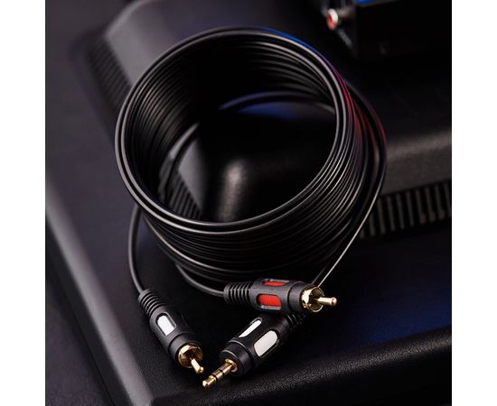 Шнур REXANT Стерео 3,5 мм - 2 RCA, длина 5 мeтров 17-4235 – изображение 5