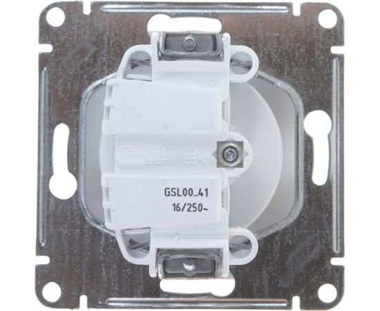 Механизм розетки Schneider Electric 1-м GLOSSA без заземления, белая SchE GSL000141 – изображение 7