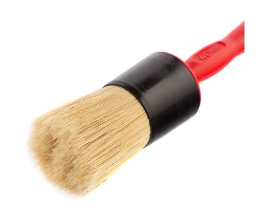 Круглая кисть MATRIX Color line №40, натуральная щетина, пластиковая ручка 83410 – изображение 3