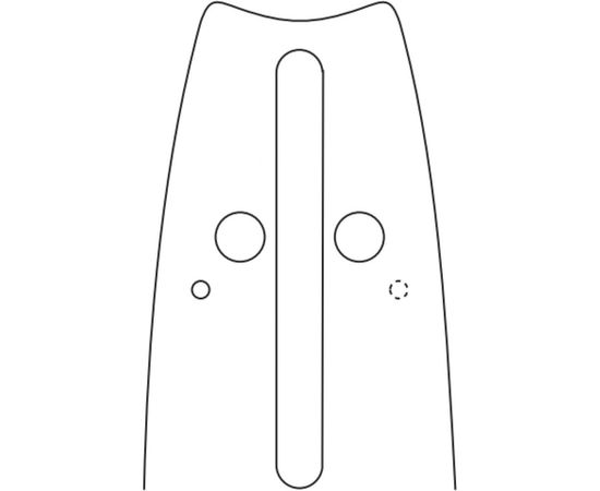 Шина сварная (38 см; 1.3 мм; 0,325”) для бензопил Husqvarna 137, 142 ; Парма 4 15 Rezer 383 L 8 В – изображение 2