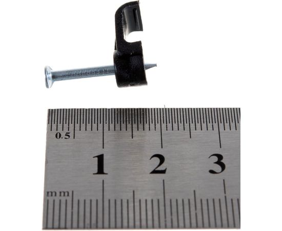 Плоский крепеж кабеля REXANT 8x3 мм, черный 50 шт 07-4207-1 – изображение 2