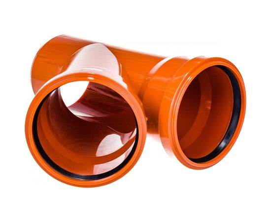 Двухраструбный тройник для наружной канализации Ostendorf 45 градусов, 110 мм 220300 – изображение 2