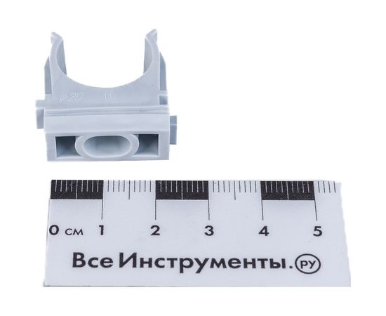 U-клипса для гофры RUCELF серая d20 УКБ-20-С КА-00007235 – изображение 2