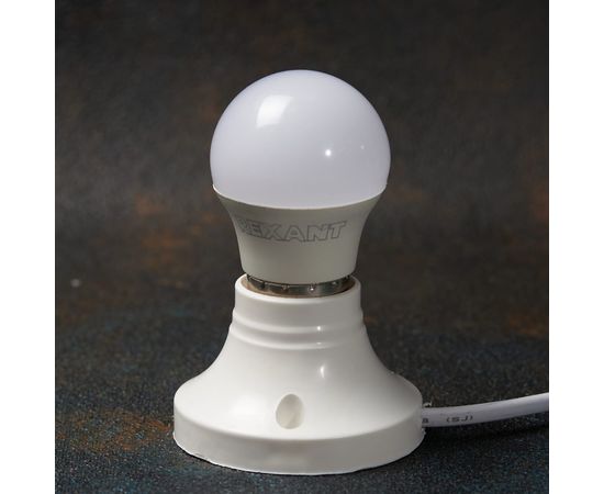 Светодиодная лампа REXANT Шарик 7,5 Вт E27 713 лм 2700 K теплый свет 604-034 – изображение 2