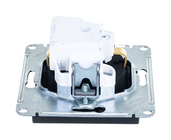 Розетка Schneider Electric ATLASDESIGN, с заземлением, 16А, механизм, карбон, ATN001043 – изображение 3