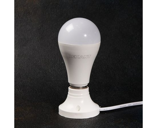 Светодиодная лампа REXANT Груша A60 25,5 Вт E27 2423 лм 4000 K нейтральный свет 604-016 – изображение 4