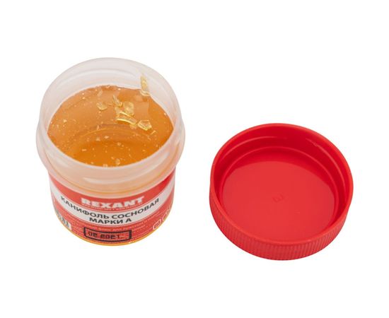 Сосновая канифоль Rexant флюс нейтральный марка А в индивидуальной упаковке 20 г 09-3710-1 – изображение 3