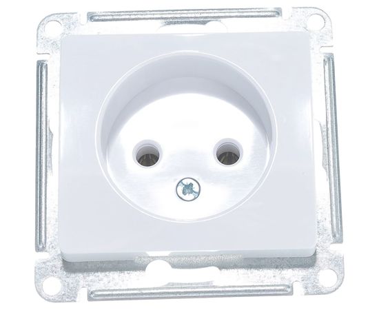 Механизм розетки Schneider Electric 1-м GLOSSA без заземления, белая SchE GSL000141 – изображение 2