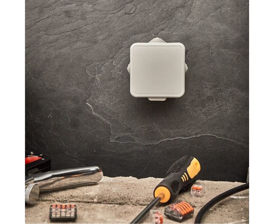 Распаячная коробка REXANT ОУ, 65x65x50, IP54 УПрк 65*65/45.2.3 28-3055 – изображение 6